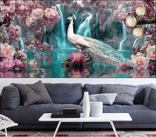 Diamond Painting Erwachsene Pfau Diamond Painting 40x100cm Diamant Malerei Blume,DIY Malen Nach Zahlen Erwachsene Diamant Stickerei,5D Diamanten Crystal Leinwand Art Mosaik Bastelset,Deko Gifts VQ-539 Diamond Painting Erwachsene Pfau Diamond Painting 40x100cm Diamant Malerei Blume,DIY Malen Nach Zahlen Erwachsene Diamant Stickerei,5D Diamanten Crystal Leinwand Art Mosaik Bastelset,Deko Gifts VQ-539 von Generic
