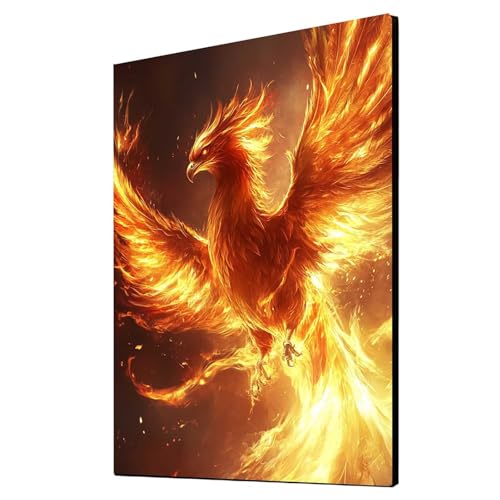 Diamond Painting Erwachsene Phönix Diamond Painting Fantasie, Diamant Malen Nach Zahlen, 5D DIY Crystal art Cross Stickerei Basteln Erwachsene, Home Ästhetik Wand Dekor, Geschenke 70 x 95 cm 1ZSH-8667 von Generic