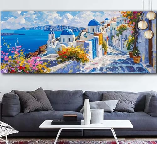Diamond Painting Erwachsene Santorin Diamond Painting xxl 90x250cm Diamant Malerei Landschaft,DIY Malen Nach Zahlen Erwachsene Diamant Stickerei,5D Diamanten Crystal Leinwand Art Mosaik Bastelset F791 Diamond Painting Erwachsene Santorin Diamond Painting xxl 90x250cm Diamant Malerei Landschaft,DIY Malen Nach Zahlen Erwachsene Diamant Stickerei,5D Diamanten Crystal Leinwand Art Mosaik Bastelset F791 von Generic