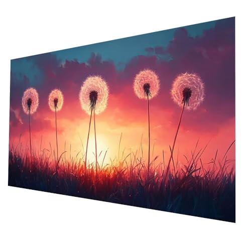Diamond Painting Erwachsene Sonnenuntergang, Pflanzen Diamant Painting Bilder, DIY Set Full Drill Mosaikherstellung Cross Stitch Bastelset Erwachsene, Geschenke Zimmer Deko 70 x 140 CM model-7482 von Generic