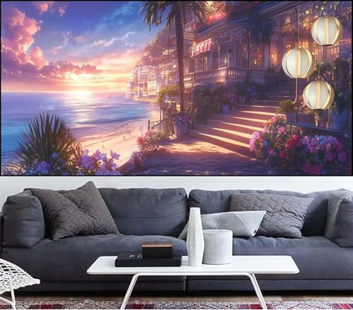 Diamond Painting Erwachsene Sonnenuntergang Diamond Painting xxl 60x150cm Diamant Malerei Ägäisches Meer,Malen Nach Zahlen Erwachsene Diamant Stickerei,5D Diamanten Crystal Mosaik Bastelset QL-320 Diamond Painting Erwachsene Sonnenuntergang Diamond Painting xxl 60x150cm Diamant Malerei Ägäisches Meer,Malen Nach Zahlen Erwachsene Diamant Stickerei,5D Diamanten Crystal Mosaik Bastelset QL-320 von Generic