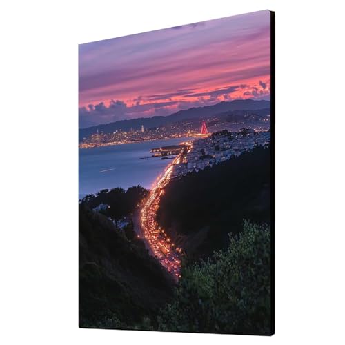 Diamond Painting Erwachsene Stadt Diamond Painting Landschaft, Diamant Malen Nach Zahlen, 5D DIY Crystal art Cross Stickerei Basteln Erwachsene, Home Ästhetik Wand Dekor, Geschenke 90x120cm 1ZSH-22799 von Generic