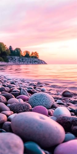 Diamond Painting Erwachsene Strand, Diamond Painting Zubehör Groß, 5D Sonnenaufgang Diamant Malerei Set, Kristall Kunst Set für Erwachsene und Kinder, Bastelset Anfänger, Home Wanddekor 60x120cm C-569 von Generic