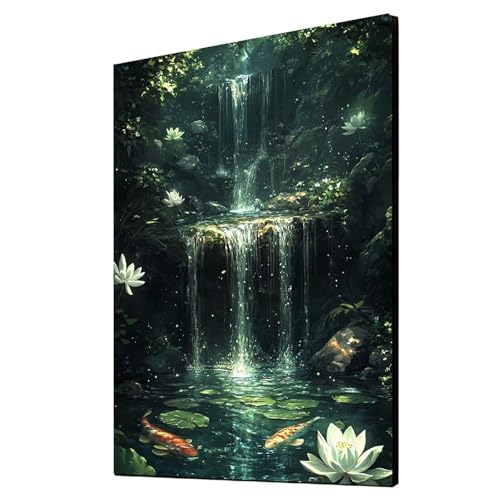 Diamond Painting Erwachsene Stürze Diamond Painting Landschaft, Diamant Malen Nach Zahlen, 5D DIY Crystal art Cross Stickerei Basteln Erwachsene, Home Ästhetik Wand Dekor, Geschenke 70x95cm 1ZSH-14477 von Generic
