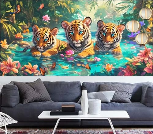 Diamond Painting Erwachsene Tiger Diamond Painting xxl 60x120cm Diamant Malerei Landschaft,Malen Nach Zahlen Erwachsene Diamant Stickerei,Diamanten Crystal Leinwand Mosaik Bastelset,Geschenke LT-348 Diamond Painting Erwachsene Tiger Diamond Painting xxl 60x120cm Diamant Malerei Landschaft,Malen Nach Zahlen Erwachsene Diamant Stickerei,Diamanten Crystal Leinwand Mosaik Bastelset,Geschenke LT-348 von Generic
