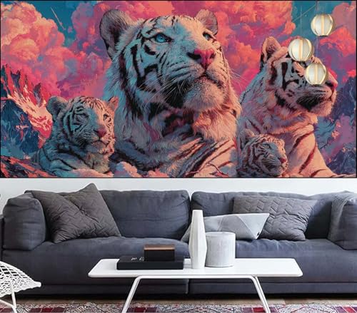 Diamond Painting Erwachsene Tiger Diamond Painting xxl 60x150cm Diamant Malerei Tier,DIY Malen Nach Zahlen Erwachsene Diamant Stickerei,5D Diamanten Crystal Leinwand Art Mosaik Bastelset,Gifts VQ-638 von Generic