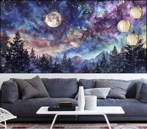 Diamond Painting Erwachsene Wald Diamond Painting xxl 100x300cm Diamant Malerei Mond,DIY Malen Nach Zahlen Erwachsene Diamant Stickerei,5D Diamanten Crystal Leinwand Art Mosaik Bastelset,Deko QL-836 Diamond Painting Erwachsene Wald Diamond Painting xxl 100x300cm Diamant Malerei Mond,DIY Malen Nach Zahlen Erwachsene Diamant Stickerei,5D Diamanten Crystal Leinwand Art Mosaik Bastelset,Deko QL-836 von Generic