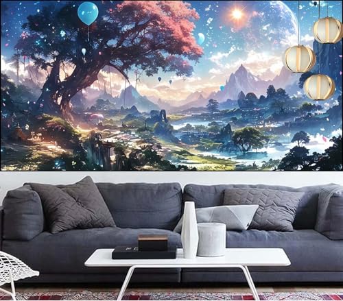Diamond Painting Erwachsene Wald Diamond Painting xxl 50x120cm Diamant Malerei Landschaft,Malen Nach Zahlen Erwachsene Diamant Stickerei,Diamanten Crystal Leinwand Mosaik Bastelset,Geschenke LT-669 von Generic