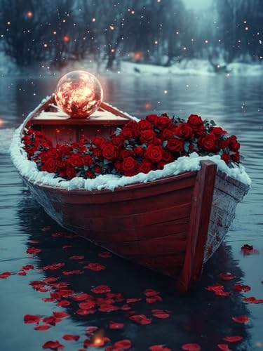 Diamond Painting Erwachsene Wald40x50cm 5d Diamant Painting Bilder Kinder Rose Diy Full Drill Crystal art Diamant Malerei Mit VollstäNdiges Werkzeug für Home Wall Dekor, Geschenke für Frauen T371 von Generic