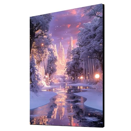 Diamond Painting Erwachsene Winter Diamond Painting Landschaft, Diamant Malen Nach Zahlen, DIY Crystal art Cross Stickerei Basteln Erwachsene, Home Ästhetik Wand Dekor, Geschenke 100x135cm 1ZSH-5420 Diamond Painting Erwachsene Winter Diamond Painting Landschaft, Diamant Malen Nach Zahlen, DIY Crystal art Cross Stickerei Basteln Erwachsene, Home Ästhetik Wand Dekor, Geschenke 100x135cm 1ZSH-5420 von Generic