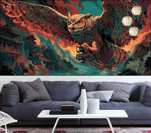 Diamond Painting Eule Diamond Painting Kinder Vogel Diamant Malerei Anfänger Diamant Kunst Malerei Stickerei set,DIY Malen Nach Zahlen Bastelset Erwachsene Kristall Puzzle,Geschenke 30x60cm VQ-351 von Generic