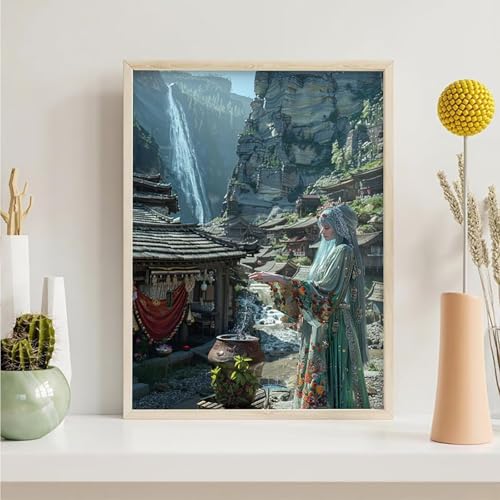 Diamond Painting Fallen, Frau Diamond Painting Erwachsene Anfänger, DIY 5D Runder Vollbohrer Diamant Malerei Stickerei Set Kreuzstich Set zur Home Wand Dekoration Geschenke 40x50 cm PjY5200 1-V Diamond Painting Fallen, Frau Diamond Painting Erwachsene Anfänger, DIY 5D Runder Vollbohrer Diamant Malerei Stickerei Set Kreuzstich Set zur Home Wand Dekoration Geschenke 40x50 cm PjY5200 1-V von Generic