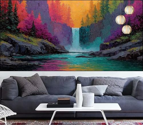 Diamond Painting Fallen Diamond Painting Kinder Landschaft Diamant Malerei Anfänger Diamant Kunst Malerei Stickerei set,DIY Malen Nach Zahlen Bastelset Erwachsene Kristall Puzzle,Gift 60x120cm VQ-363 von Generic