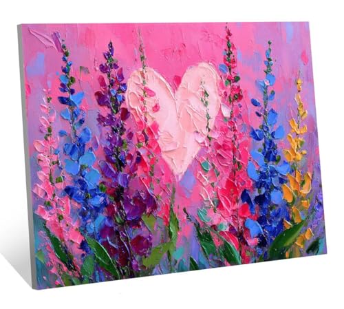 Diamond Painting Farbe Diamant Painting Bilder Blume Diamant Kunst Malerei Stickerei Set, DIY Vollbohrer Bastelset Erwachsene Diamanten, Als Geschenk, Zur Entspannung und Als Wanddeko 40x30 cm H-5333 von Generic