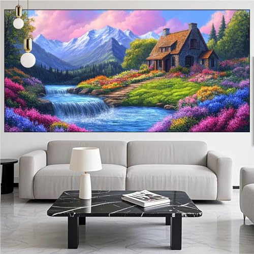 Diamond Painting Feld Diamont Painting Bilder Landschaft Malen Nach Zahlen Set für Kinder Erwachsene,5D Vollbohrung Crystal Bastelset Mädchen Mosaikherstellung,DIY Diamant Malerei 50x100cm KM-840 Diamond Painting Feld Diamont Painting Bilder Landschaft Malen Nach Zahlen Set für Kinder Erwachsene,5D Vollbohrung Crystal Bastelset Mädchen Mosaikherstellung,DIY Diamant Malerei 50x100cm KM-840 von Generic