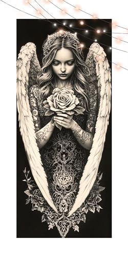 Diamond Painting Frau, Diamant Painting Bilder Erwachsene Blume, DIY Diamond Art Kinder Malen Nach Zahlen Bastelset, 5D Diamant Kunst Malerei Stickerei Set, Geschenke Home Wand Dekor 70x150cm T1303 von Generic