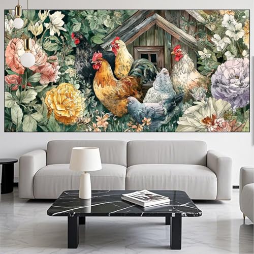 Diamond Painting Hahn Diamond Painting Erwachsene Groß xxl 100x300cm Diamant Malerei Blume Malen Nach Zahlen DIY Strass Kunst Mosaikherstellung Crystal Stickerei Malerei Kits für Home Dekor KM-989 Diamond Painting Hahn Diamond Painting Erwachsene Groß xxl 100x300cm Diamant Malerei Blume Malen Nach Zahlen DIY Strass Kunst Mosaikherstellung Crystal Stickerei Malerei Kits für Home Dekor KM-989 von Generic