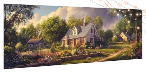 Diamond Painting Haus, Diamond Painting Erwachsene Groß XXL 80x180cm, DIY Diamand Art Mosaikherstellung Zubehör, 5D Diamant Stickerei Kits für Anfänger und Kinder,Wand Dekor Wohnzimmer Landschaft T116 Diamond Painting Haus, Diamond Painting Erwachsene Groß XXL 80x180cm, DIY Diamand Art Mosaikherstellung Zubehör, 5D Diamant Stickerei Kits für Anfänger und Kinder,Wand Dekor Wohnzimmer Landschaft T116 von Generic