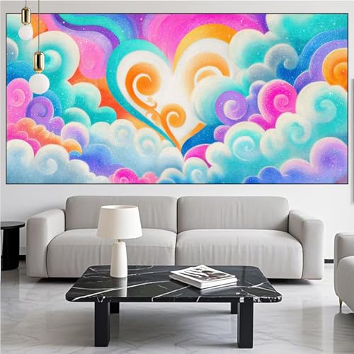 Diamond Painting Herz Diamont Painting Bilder Abstrakt Malen Nach Zahlen Set für Kinder Erwachsene,5D Vollbohrung Crystal Bastelset Mädchen Mosaikherstellung,DIY Diamant Malerei,Gifts 100x300cm KM-844 Diamond Painting Herz Diamont Painting Bilder Abstrakt Malen Nach Zahlen Set für Kinder Erwachsene,5D Vollbohrung Crystal Bastelset Mädchen Mosaikherstellung,DIY Diamant Malerei,Gifts 100x300cm KM-844 von Generic