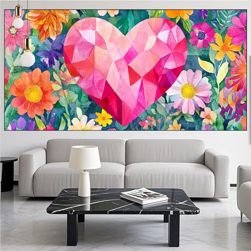 Diamond Painting Herz Diamont Painting Bilder Blume Malen Nach Zahlen Set für Kinder Erwachsene,5D Vollbohrung Crystal Bastelset Mädchen Mosaikherstellung,DIY Diamant Malerei,Gifts 100x300cm KM-950 Diamond Painting Herz Diamont Painting Bilder Blume Malen Nach Zahlen Set für Kinder Erwachsene,5D Vollbohrung Crystal Bastelset Mädchen Mosaikherstellung,DIY Diamant Malerei,Gifts 100x300cm KM-950 von Generic