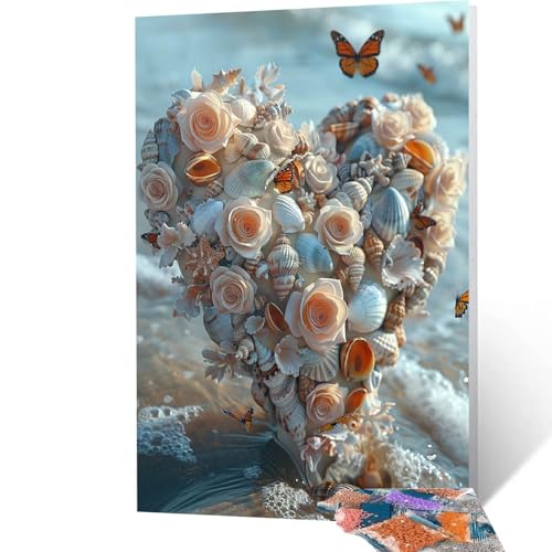 Diamond Painting Herz mit Diamond Painting Zubehör Set, Diamant Malen Nach Zahlen Schmetterling, Diamant Cross Stitch Stickerei Bastelset Erwachsene für Deko Wohnzimmer, Geschenke 35x50cm model/-6083 Diamond Painting Herz mit Diamond Painting Zubehör Set, Diamant Malen Nach Zahlen Schmetterling, Diamant Cross Stitch Stickerei Bastelset Erwachsene für Deko Wohnzimmer, Geschenke 35x50cm model/-6083 von Generic