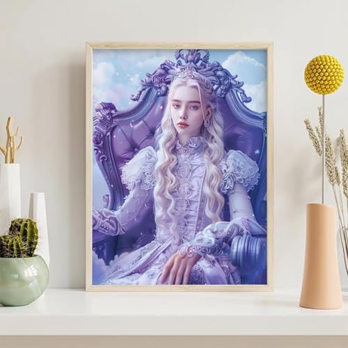 Diamond Painting Himmel, Frau Diamond Painting Erwachsene Anfänger, DIY 5D Runder Vollbohrer Diamant Malerei Stickerei Set Kreuzstich Set zur Home Wand Dekoration Geschenke 60x80 cm PjY712 8-8 von Generic