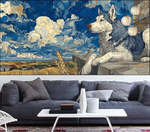 Diamond Painting Hund Diamond Painting Kinder Landschaft Diamant Malerei Anfänger Diamant Kunst Malerei Stickerei set,DIY Malen Nach Zahlen Bastelset Erwachsene Kristall Puzzle,Gift 50x120cm VQ-519 Diamond Painting Hund Diamond Painting Kinder Landschaft Diamant Malerei Anfänger Diamant Kunst Malerei Stickerei set,DIY Malen Nach Zahlen Bastelset Erwachsene Kristall Puzzle,Gift 50x120cm VQ-519 von Generic
