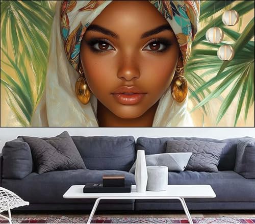 Diamond Painting Indianer Diamond Painting Kinder Schönheit Diamant Malerei Anfänger Diamant Kunst Malerei Stickerei set,DIY Malen Nach Zahlen Bastelset Erwachsene Kristall Puzzle 100x300cm VQ-585 von Generic
