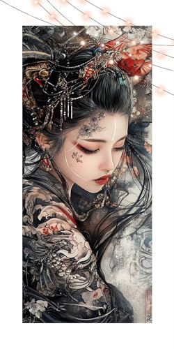 Diamond Painting Japan, Diamant Painting Bilder Erwachsene Frau, DIY Diamond Art Kinder Malen Nach Zahlen Bastelset, 5D Diamant Kunst Malerei Stickerei Set, Geschenke Home Wand Dekor 40x90cm T1335 Diamond Painting Japan, Diamant Painting Bilder Erwachsene Frau, DIY Diamond Art Kinder Malen Nach Zahlen Bastelset, 5D Diamant Kunst Malerei Stickerei Set, Geschenke Home Wand Dekor 40x90cm T1335 von Generic