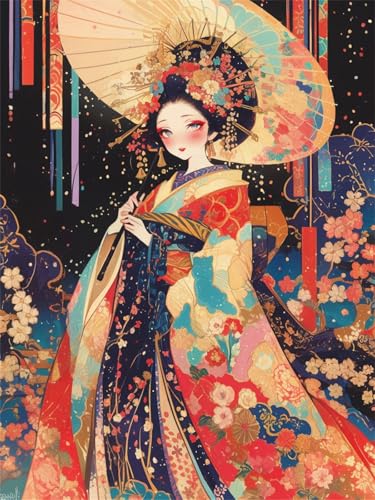 Diamond Painting Japan Diamond Painting Kinder 30x50cm Diamant Malerei Bilder Vermissen, DIY Vollbohrer Diamanten Malerei Stickerei Kreuzstich Malerei Bastelset Kits, Geschenk Mädchen 9 jahre z63-t Diamond Painting Japan Diamond Painting Kinder 30x50cm Diamant Malerei Bilder Vermissen, DIY Vollbohrer Diamanten Malerei Stickerei Kreuzstich Malerei Bastelset Kits, Geschenk Mädchen 9 jahre z63-t von Generic
