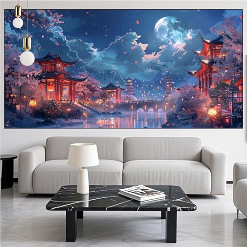 Diamond Painting Japan Diamont Painting Bilder Landschaft Malen Nach Zahlen Set für Kinder Erwachsene,5D Vollbohrung Crystal Bastelset Mädchen Mosaikherstellung,DIY Diamant Malerei 60x180cm KM-1036 Diamond Painting Japan Diamont Painting Bilder Landschaft Malen Nach Zahlen Set für Kinder Erwachsene,5D Vollbohrung Crystal Bastelset Mädchen Mosaikherstellung,DIY Diamant Malerei 60x180cm KM-1036 von Generic