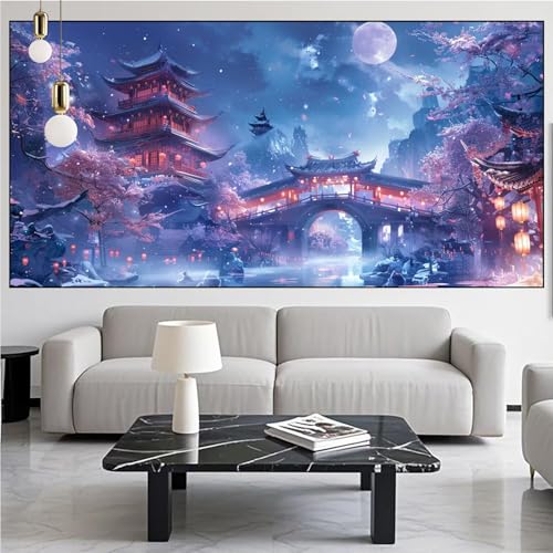 Diamond Painting Japan Diamont Painting Bilder Landschaft Malen Nach Zahlen Set für Kinder Erwachsene,5D Vollbohrung Crystal Bastelset Mädchen Mosaikherstellung,DIY Diamant Malerei 80x200cm KM-930 Diamond Painting Japan Diamont Painting Bilder Landschaft Malen Nach Zahlen Set für Kinder Erwachsene,5D Vollbohrung Crystal Bastelset Mädchen Mosaikherstellung,DIY Diamant Malerei 80x200cm KM-930 von Generic