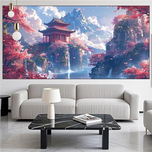 Diamond Painting Japan Diamont Painting Bilder Landschaft Malen Nach Zahlen Set für Kinder Erwachsene,5D Vollbohrung Crystal Bastelset Mädchen Mosaikherstellung,DIY Diamant Malerei 90x250cm KM-824 Diamond Painting Japan Diamont Painting Bilder Landschaft Malen Nach Zahlen Set für Kinder Erwachsene,5D Vollbohrung Crystal Bastelset Mädchen Mosaikherstellung,DIY Diamant Malerei 90x250cm KM-824 von Generic
