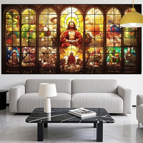 Diamond Painting Jesus Diamont Painting Bilder Heilig Malen Nach Zahlen Set für Kinder Erwachsene,5D Vollbohrung Crystal Bastelset Mädchen Mosaikherstellung,Diamant Malerei Geschenke 100x300cm YM-1076 Diamond Painting Jesus Diamont Painting Bilder Heilig Malen Nach Zahlen Set für Kinder Erwachsene,5D Vollbohrung Crystal Bastelset Mädchen Mosaikherstellung,Diamant Malerei Geschenke 100x300cm YM-1076 von Generic