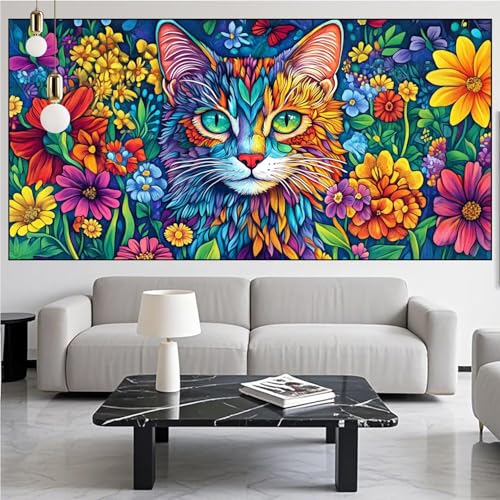 Diamond Painting Katze Diamond Painting Erwachsene Groß xxl 100x300cm Diamant Malerei Blume Malen Nach Zahlen DIY Strass Kunst Mosaikherstellung Crystal Stickerei Malerei Kits für Home Dekor KM-915 Diamond Painting Katze Diamond Painting Erwachsene Groß xxl 100x300cm Diamant Malerei Blume Malen Nach Zahlen DIY Strass Kunst Mosaikherstellung Crystal Stickerei Malerei Kits für Home Dekor KM-915 von Generic
