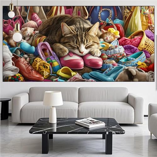 Diamond Painting Katze Diamond Painting Erwachsene Groß xxl 100x300cm Diamant Malerei Tier Malen Nach Zahlen DIY Strass Kunst Mosaikherstellung Crystal Stickerei Malerei Kits für Home Dekor KM-807 Diamond Painting Katze Diamond Painting Erwachsene Groß xxl 100x300cm Diamant Malerei Tier Malen Nach Zahlen DIY Strass Kunst Mosaikherstellung Crystal Stickerei Malerei Kits für Home Dekor KM-807 von Generic