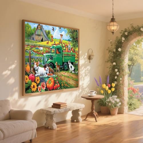 Diamond Painting Kinder Bauernhof Diamant Painting Bilder Auto Diamant Malerei kits Erwachsene 90x130cm DIY Stickerei Kreuzstich Malen Nach Zahlen Anfänger Mosaik Bastelset,Home Deko Geschenke ZQ639 Diamond Painting Kinder Bauernhof Diamant Painting Bilder Auto Diamant Malerei kits Erwachsene 90x130cm DIY Stickerei Kreuzstich Malen Nach Zahlen Anfänger Mosaik Bastelset,Home Deko Geschenke ZQ639 von Generic