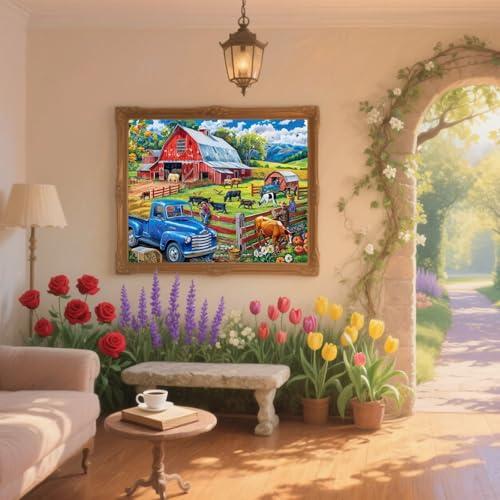 Diamond Painting Kinder Bauernhof Diamant Painting Bilder Tier Diamant Malerei kits Erwachsene 30x40cm DIY Stickerei Kreuzstich Malen Nach Zahlen Anfänger Mosaik Bastelset,Home Deko Geschenke ZQ641 Diamond Painting Kinder Bauernhof Diamant Painting Bilder Tier Diamant Malerei kits Erwachsene 30x40cm DIY Stickerei Kreuzstich Malen Nach Zahlen Anfänger Mosaik Bastelset,Home Deko Geschenke ZQ641 von Generic