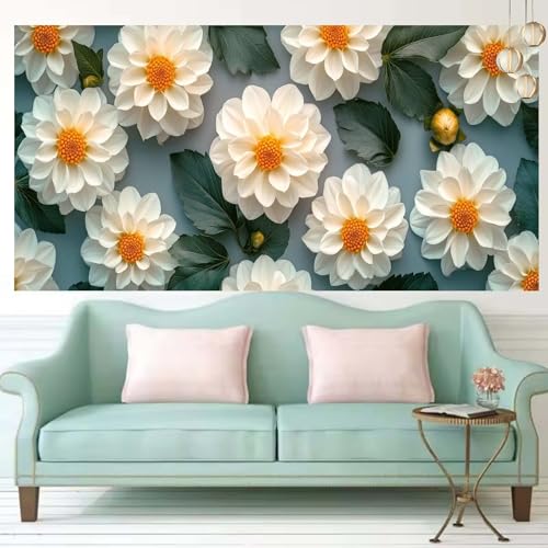 Diamond Painting Kinder Blume Diamond Painting Erwachsene Small 30×75cm Diamant Art Bilder Plant Malen Nach Zahlen DIY 5D Diamant Malerei Crystal Art Bastelset Zimmer Deko Wohnzimmer,Geschenke T428 von Generic