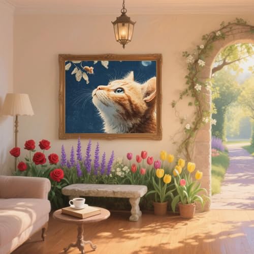 Diamond Painting Kinder Katze Diamant Painting Bilder Tier Diamant Malerei kits Erwachsene 90x130cm DIY Stickerei Kreuzstich Malen Nach Zahlen Anfänger Mosaik Bastelset,Home Wand Deko Geschenke ZQ593 Diamond Painting Kinder Katze Diamant Painting Bilder Tier Diamant Malerei kits Erwachsene 90x130cm DIY Stickerei Kreuzstich Malen Nach Zahlen Anfänger Mosaik Bastelset,Home Wand Deko Geschenke ZQ593 von Generic