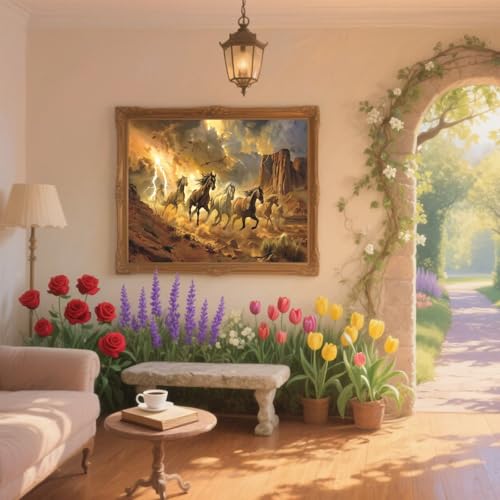 Diamond Painting Kinder Pferd Diamant Painting Bilder Tier Diamant Malerei kits Erwachsene 90x130cm DIY Stickerei Kreuzstich Malen Nach Zahlen Anfänger Mosaik Bastelset,Home Wand Deko Geschenke ZQ587 Diamond Painting Kinder Pferd Diamant Painting Bilder Tier Diamant Malerei kits Erwachsene 90x130cm DIY Stickerei Kreuzstich Malen Nach Zahlen Anfänger Mosaik Bastelset,Home Wand Deko Geschenke ZQ587 von Generic