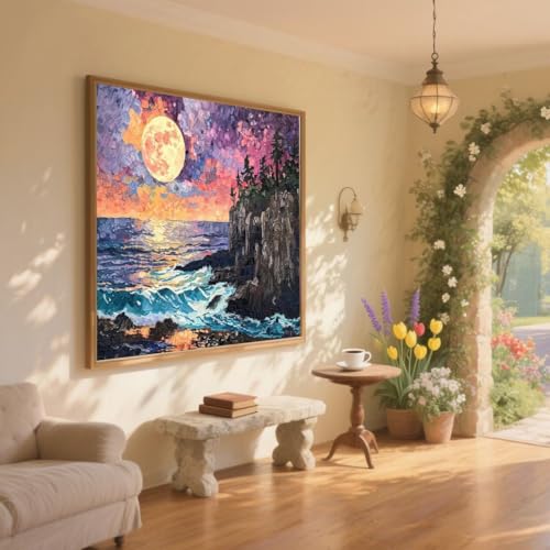 Diamond Painting Kinder Sonnenuntergang Diamant Painting Bilder Landschaft Diamant Malerei kits Erwachsene 30x40cm DIY Stickerei Kreuzstich Malen Nach Zahlen Anfänger Mosaik Bastelset,Geschenke ZQ543 Diamond Painting Kinder Sonnenuntergang Diamant Painting Bilder Landschaft Diamant Malerei kits Erwachsene 30x40cm DIY Stickerei Kreuzstich Malen Nach Zahlen Anfänger Mosaik Bastelset,Geschenke ZQ543 von Generic