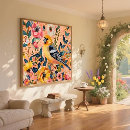Diamond Painting Kinder Vogel Diamant Painting Bilder Blume Diamant Malerei kits Erwachsene 60x90cm DIY Stickerei Kreuzstich Malen Nach Zahlen Anfänger Mosaik Bastelset,Home Wand Deko Geschenke ZQ633 Diamond Painting Kinder Vogel Diamant Painting Bilder Blume Diamant Malerei kits Erwachsene 60x90cm DIY Stickerei Kreuzstich Malen Nach Zahlen Anfänger Mosaik Bastelset,Home Wand Deko Geschenke ZQ633 von Generic