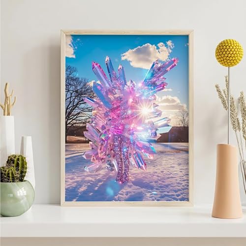 Diamond Painting Kristall, Himmel Diamond Painting Erwachsene Anfänger, DIY 5D Runder Vollbohrer Diamant Malerei Stickerei Set Kreuzstich Set zur Home Wand Dekoration Geschenke 50x65 cm PjY5396 W-5 von Generic