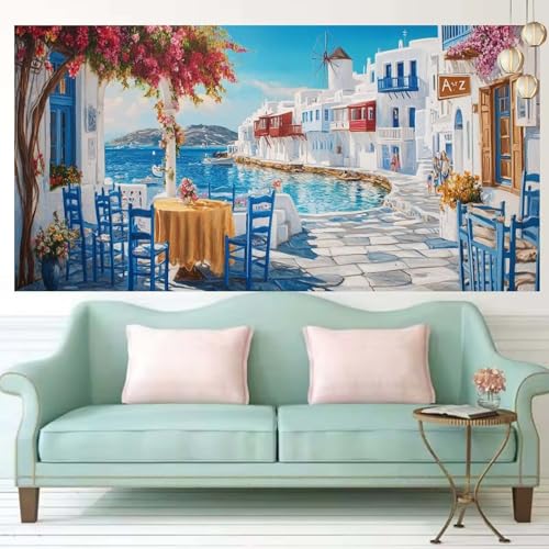 Diamond Painting Lagern Diamond Painting Kinder 30×75cm Diamant Bilder Sea 5D DIY Bastelset Erwachsene Groß Diamant Malerei Kits Full Crystal Strass Mosaic Stickerei Wand Deko,Mädchen Geschenk T883 von Generic