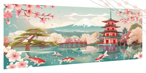 Diamond Painting Landschaft, Diamant Painting Bilder Erwachsene Turm, DIY Diamond Art Kinder Malen Nach Zahlen Bastelset, 5D Diamant Kunst Malerei Stickerei Set,Geschenke Home Wand Dekor 90x180cm T179 von Generic