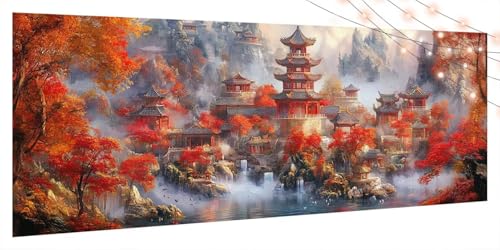 Diamond Painting Landschaft, Diamond Painting Erwachsene Groß XXL 100x200cm, DIY Diamand Art Mosaikherstellung Zubehör,5D Diamant Stickerei Kits für Anfänger und Kinder,Wand Dekor Wohnzimmer Turm T178 von Generic