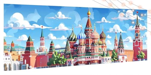 Diamond Painting Landschaft, Diamond Painting Erwachsene Groß XXL 45x100cm, DIY Diamand Art Mosaikherstellung Zubehör,5D Diamant Stickerei Kits für Anfänger und Kinder,Wand Dekor Wohnzimmer Stadt T126 Diamond Painting Landschaft, Diamond Painting Erwachsene Groß XXL 45x100cm, DIY Diamand Art Mosaikherstellung Zubehör,5D Diamant Stickerei Kits für Anfänger und Kinder,Wand Dekor Wohnzimmer Stadt T126 von Generic