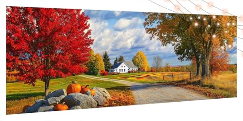 Diamond Painting Landschaft, Diamond Painting Erwachsene Groß XXL 80x180cm, DIY Diamand Art Mosaikherstellung Zubehör, 5D Diamant Stickerei Kits für Anfänger und Kinder,Wand Dekor Wohnzimmer Baum T174 von Generic