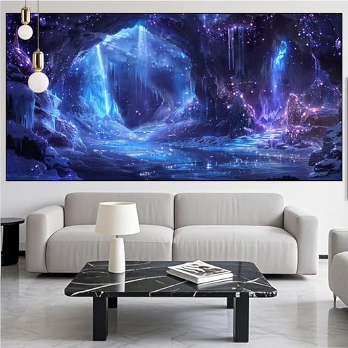 Diamond Painting Landschaft Diamond Painting Erwachsene 30x60cm Diamant Malerei Abstrakt Malen Nach Zahlen DIY Strass Kunst Mosaikherstellung Crystal Stickerei Malerei Kits für Home Dekor Gifts KM-235 von Generic